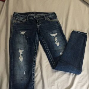 Silver jeans